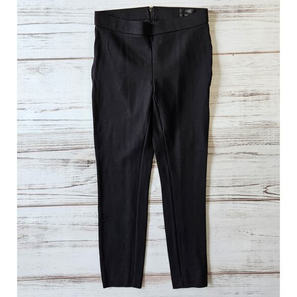 J. Crew Pixie Pant in Stretch Ponte sz Small Black Cropped - Picture 1 of 7